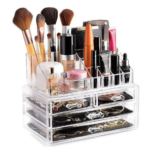 ORGANIZADOR DE MAQUILLAJE Y JOYAS DE ACRILICO